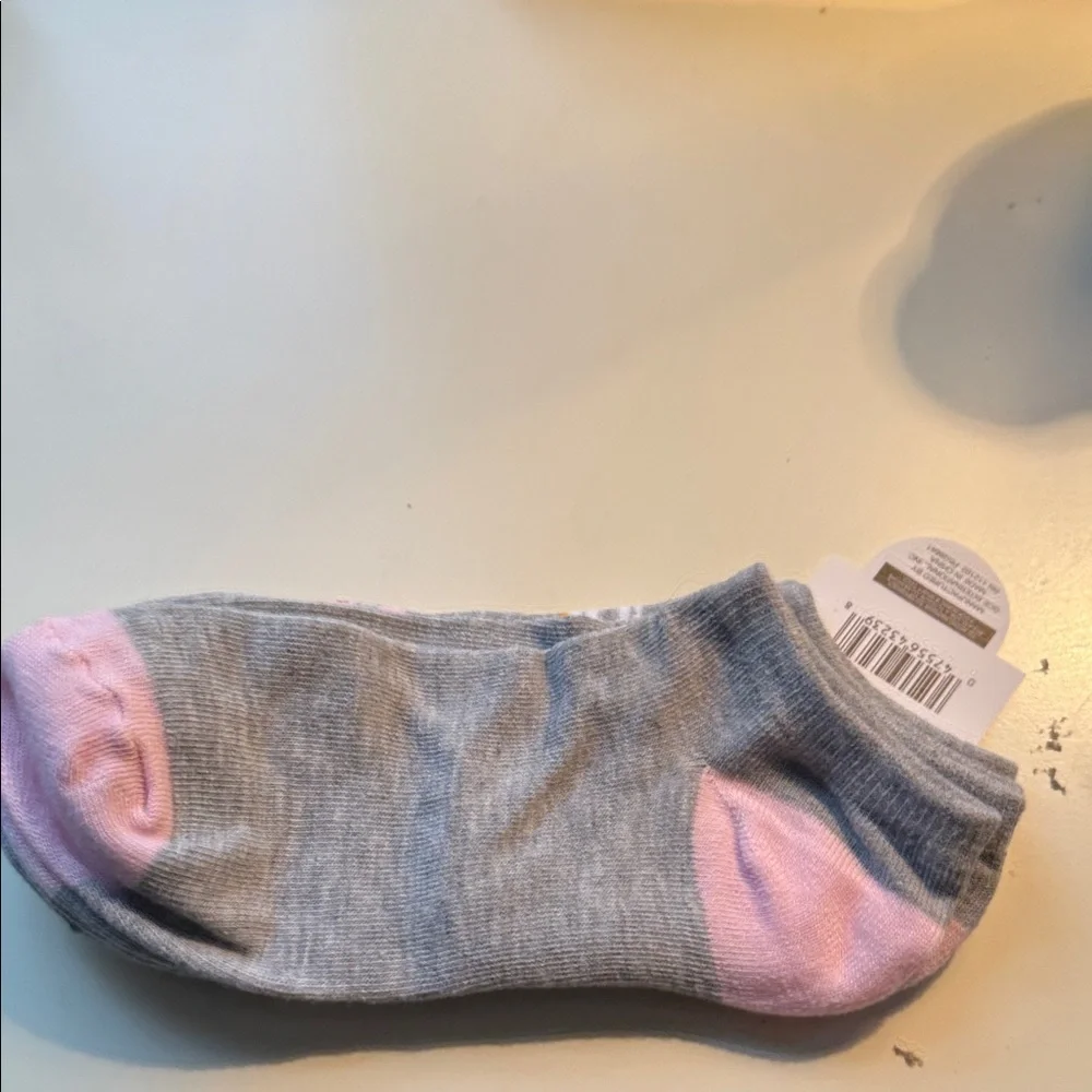 Grey Donut No-Show Socks - Pack of 2